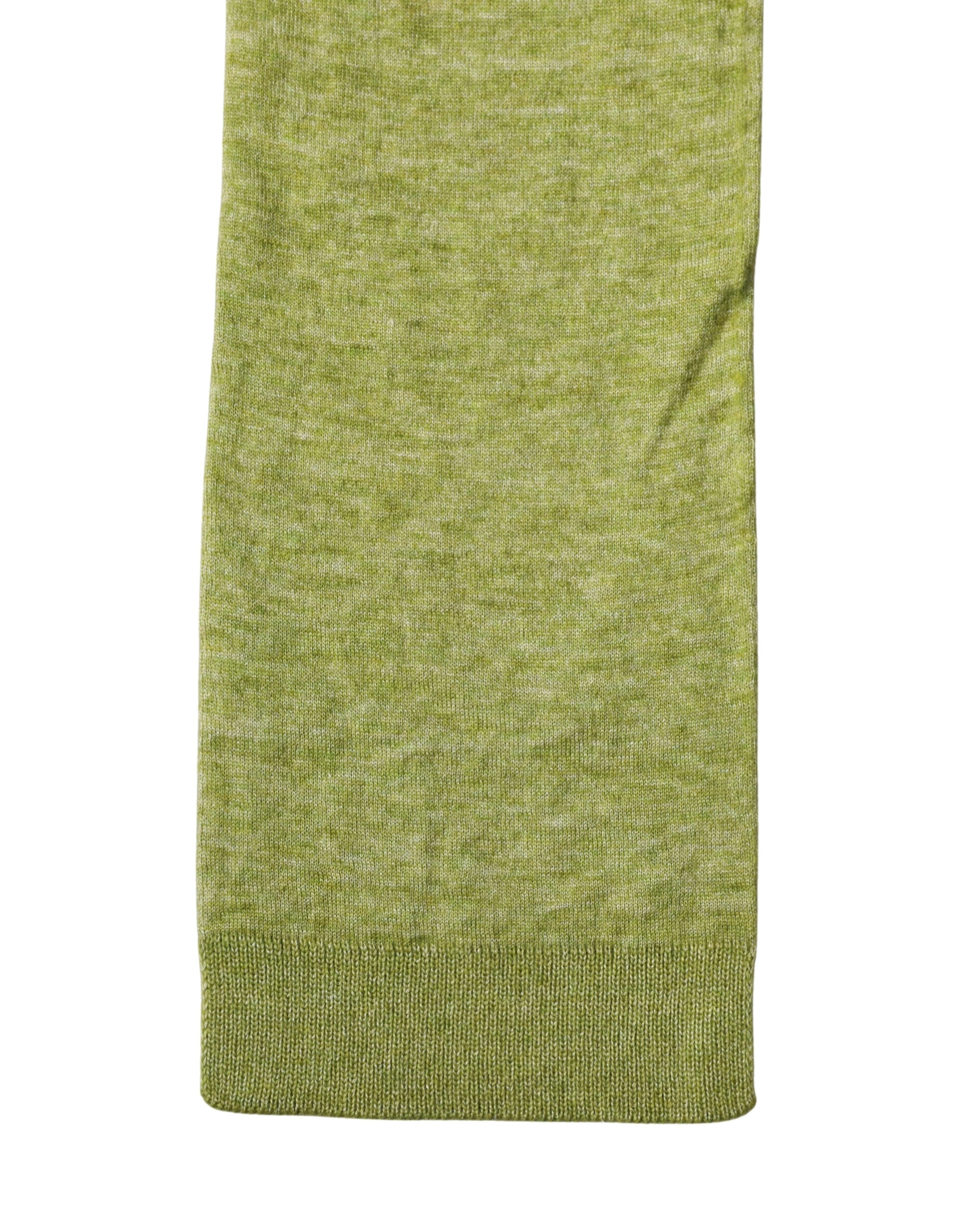 Green Cashmere Knitted Neck Foulard 280cm x11cm Men Scarf