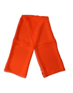 Bright Red Silk Wrap Shawl Foulard 132cm x 98cm Scarf