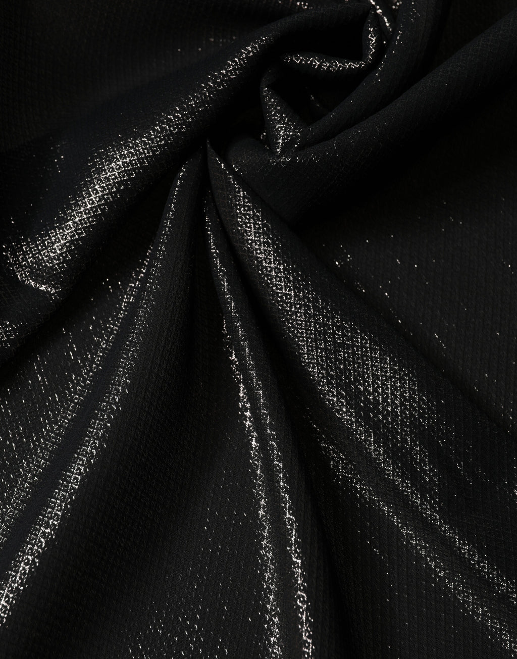 Black Silk Square Wrap Shawl Foulard 122cm x 120cm  Scarf