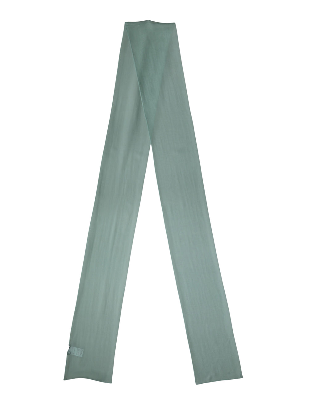 Teal Silk Sash Wrap Foulard Stole 292cm x 19cm Scarf