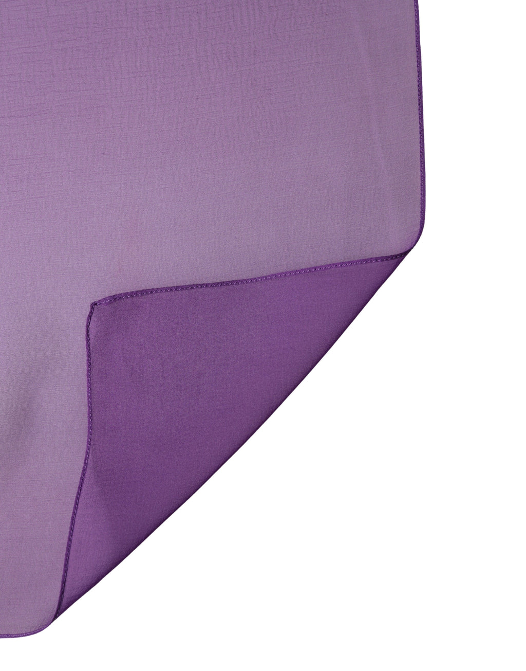 Purple Silk Neck Wrap Shawl Foulard 134cm x 131cm  Scarf