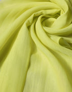 Yellow Green Silk Sash Foulard Stole 292cm x 19cm Scarf