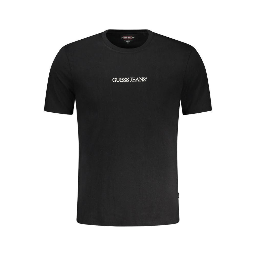 Black Cotton Men T-Shirt