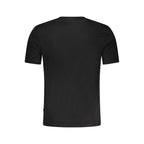 Black Cotton Men T-Shirt