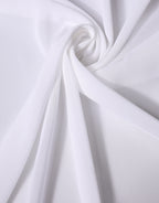 White Silk Neck Wrap Shawl Stole 200cm x 64cm  Scarf