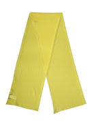 Yellow Silk Neck Wrap Shawl Stole 200cm x 64cm Scarf