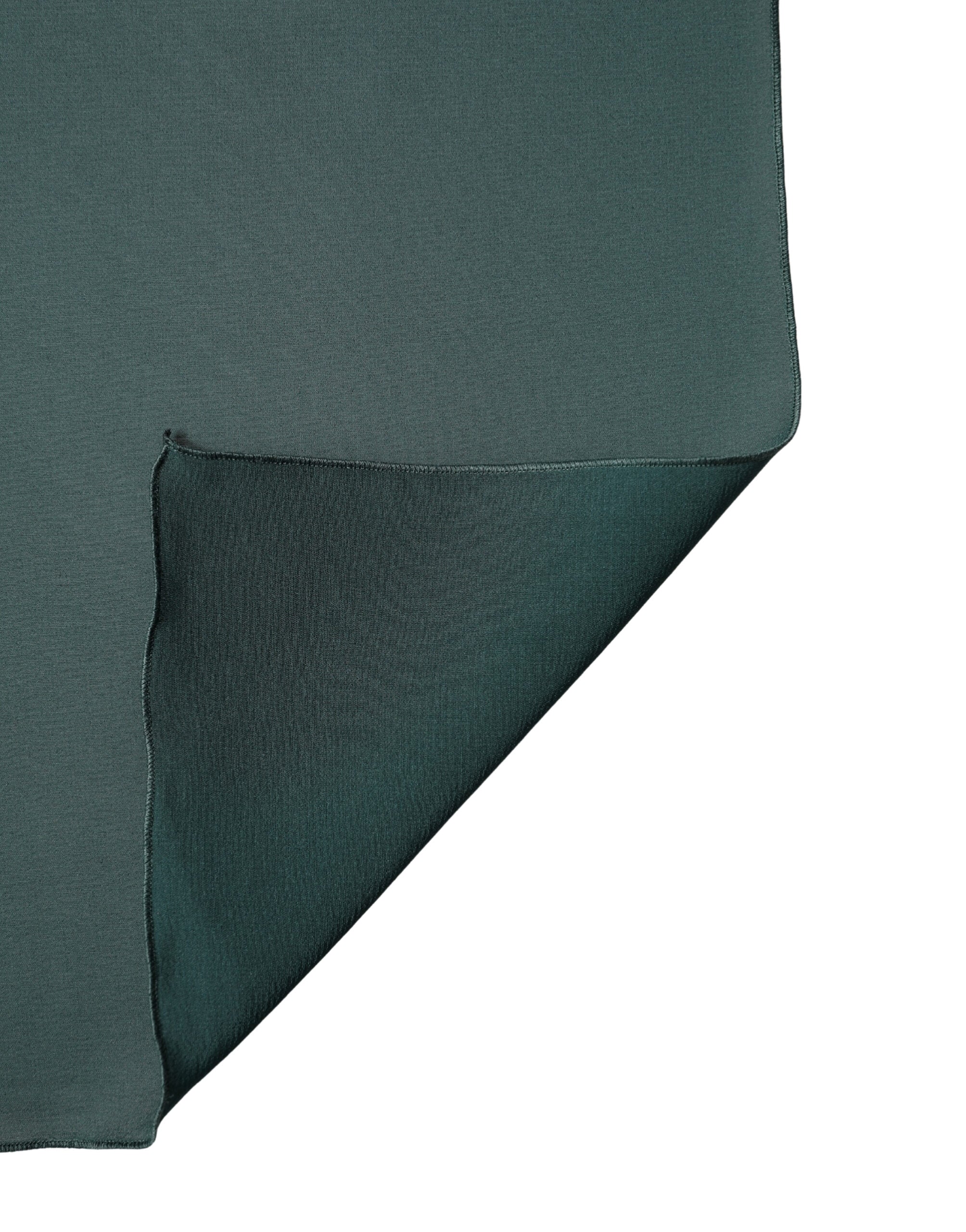 Dark Green Silk Neck Wrap Shawl Stole 200cm x 64c Scarf