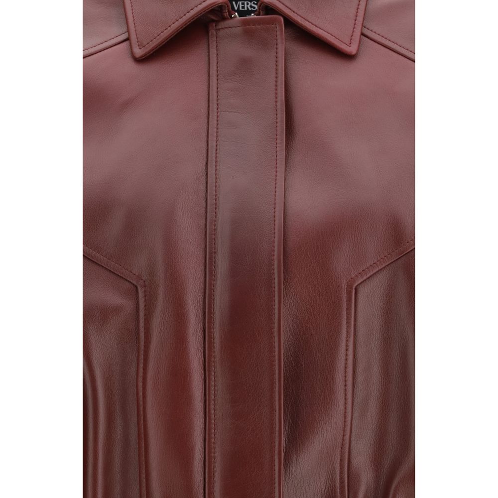 Bordeaux Calf Leather Bos Taurus Leather Jacket