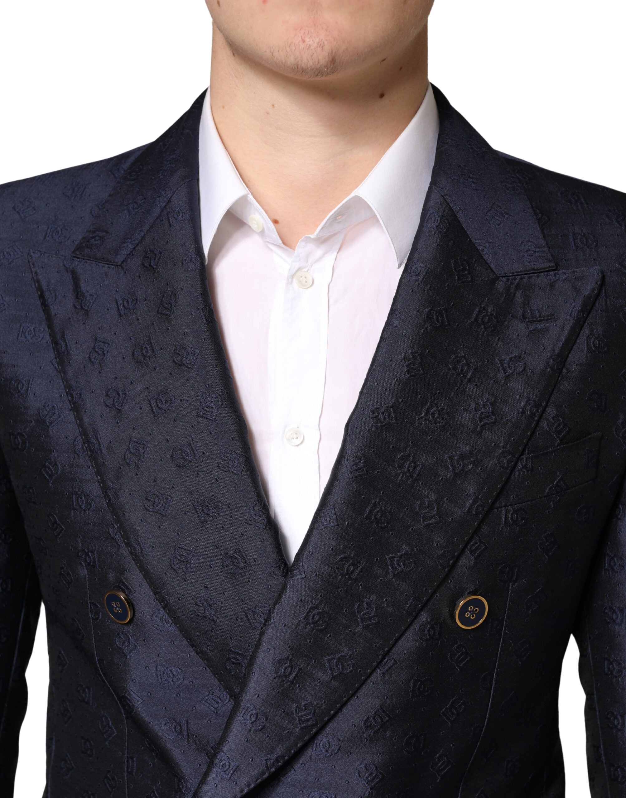 Dark Blue Double Breasted SICILIA 2 PC Suit