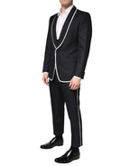 Black White Single Breasted SICILIA Men 3 Piece Suit