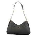 Black Polyurethane Women's Handbag