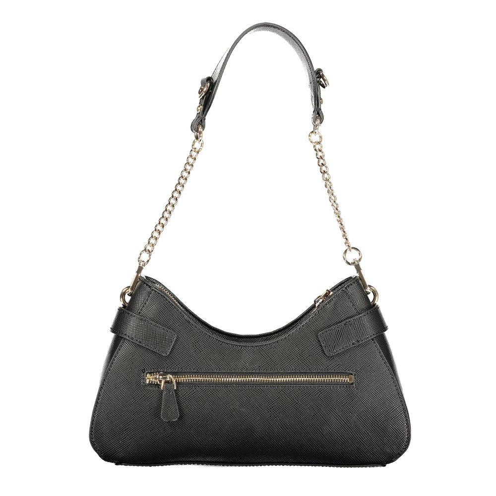 Black Polyurethane Women's Handbag