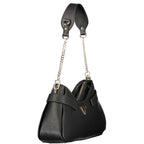 Black Polyurethane Women's Handbag