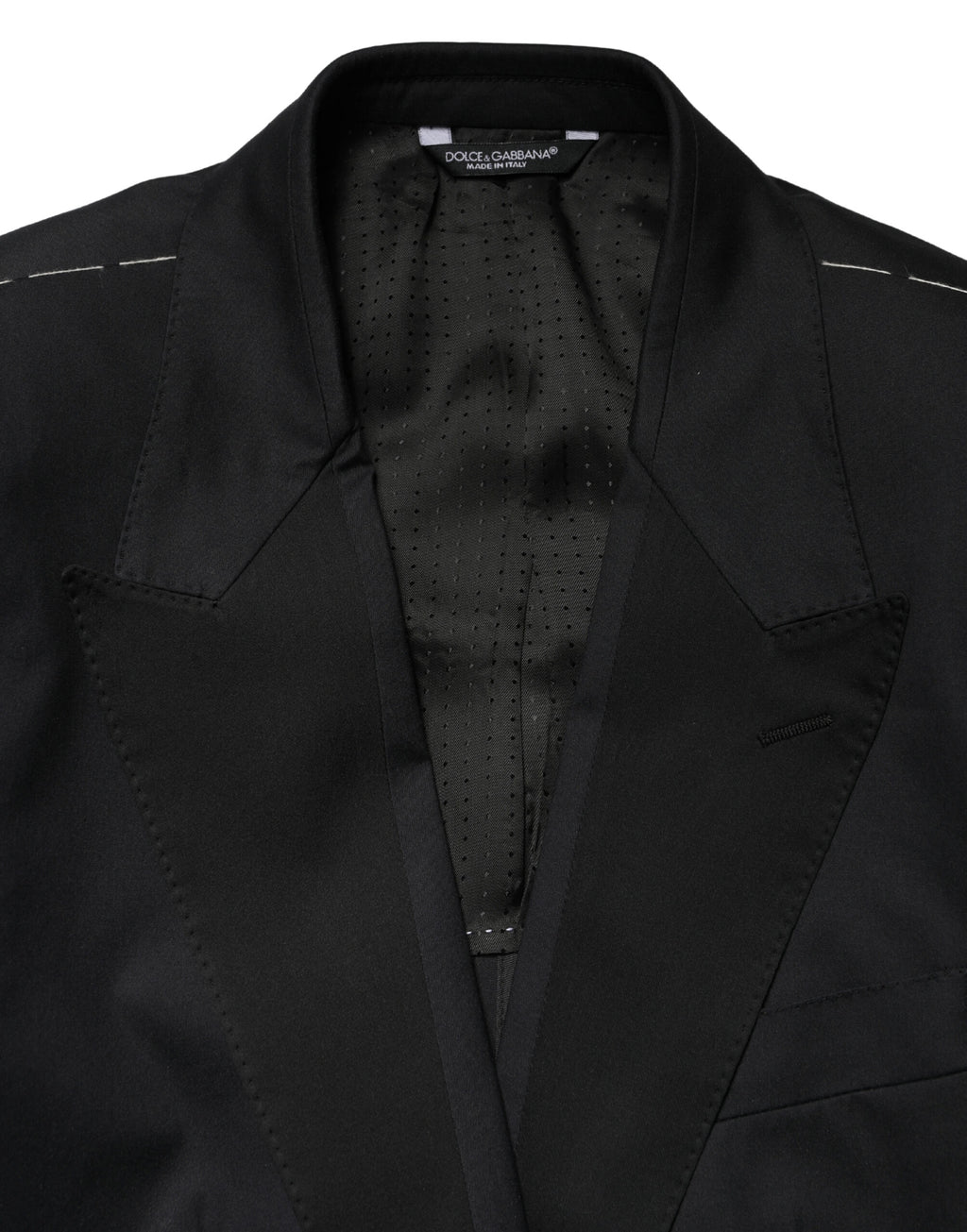 Black Cotton Single Breasted 2 Piece Suit