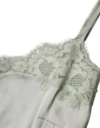 Light Green Floral Lace Lingerie Top Underwear
