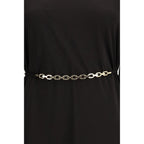 Black Acetate Casual Dress
