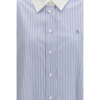 Blue Cotton Pattern Shirt