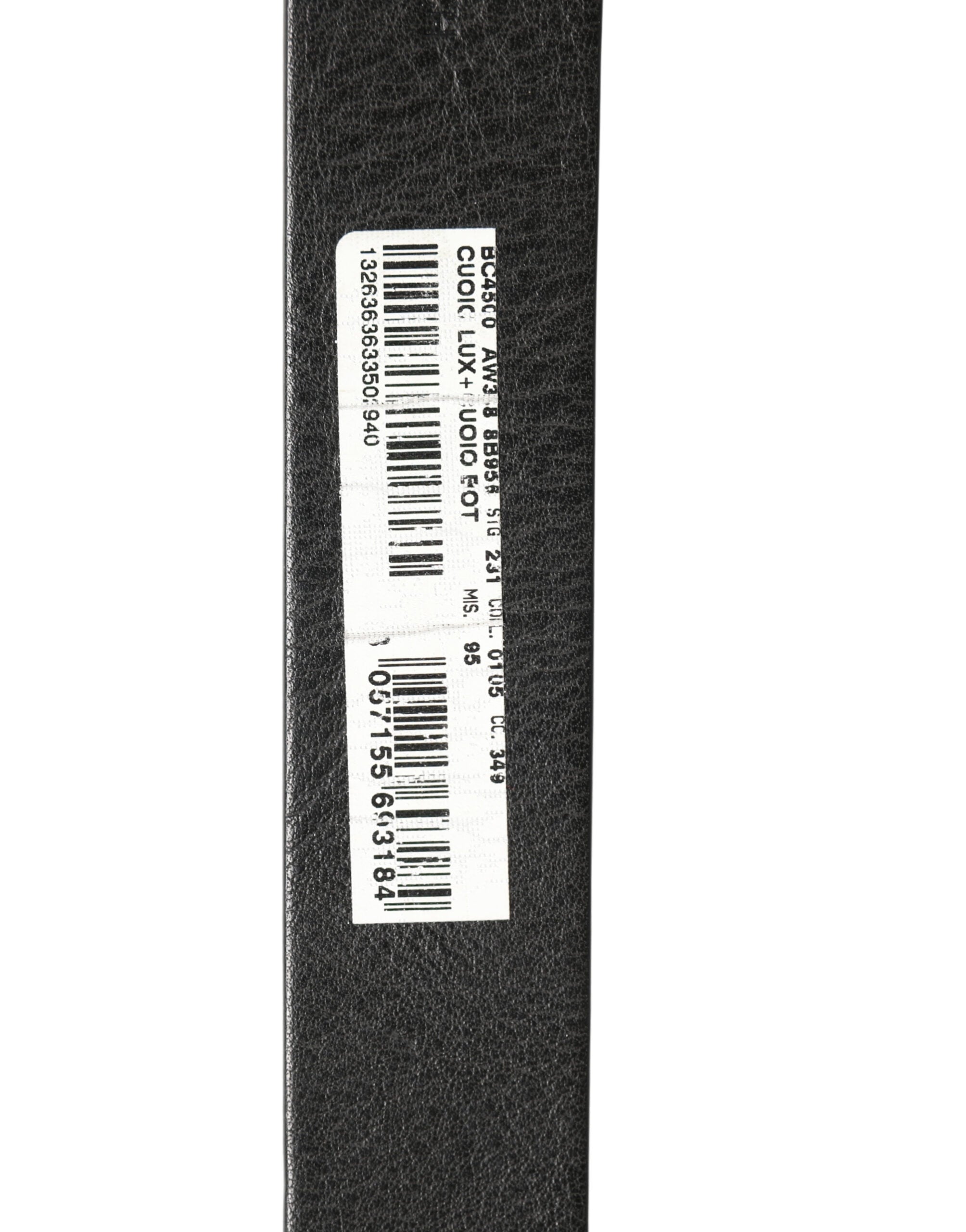 Black Leather Silver Chain Waist Men Belt