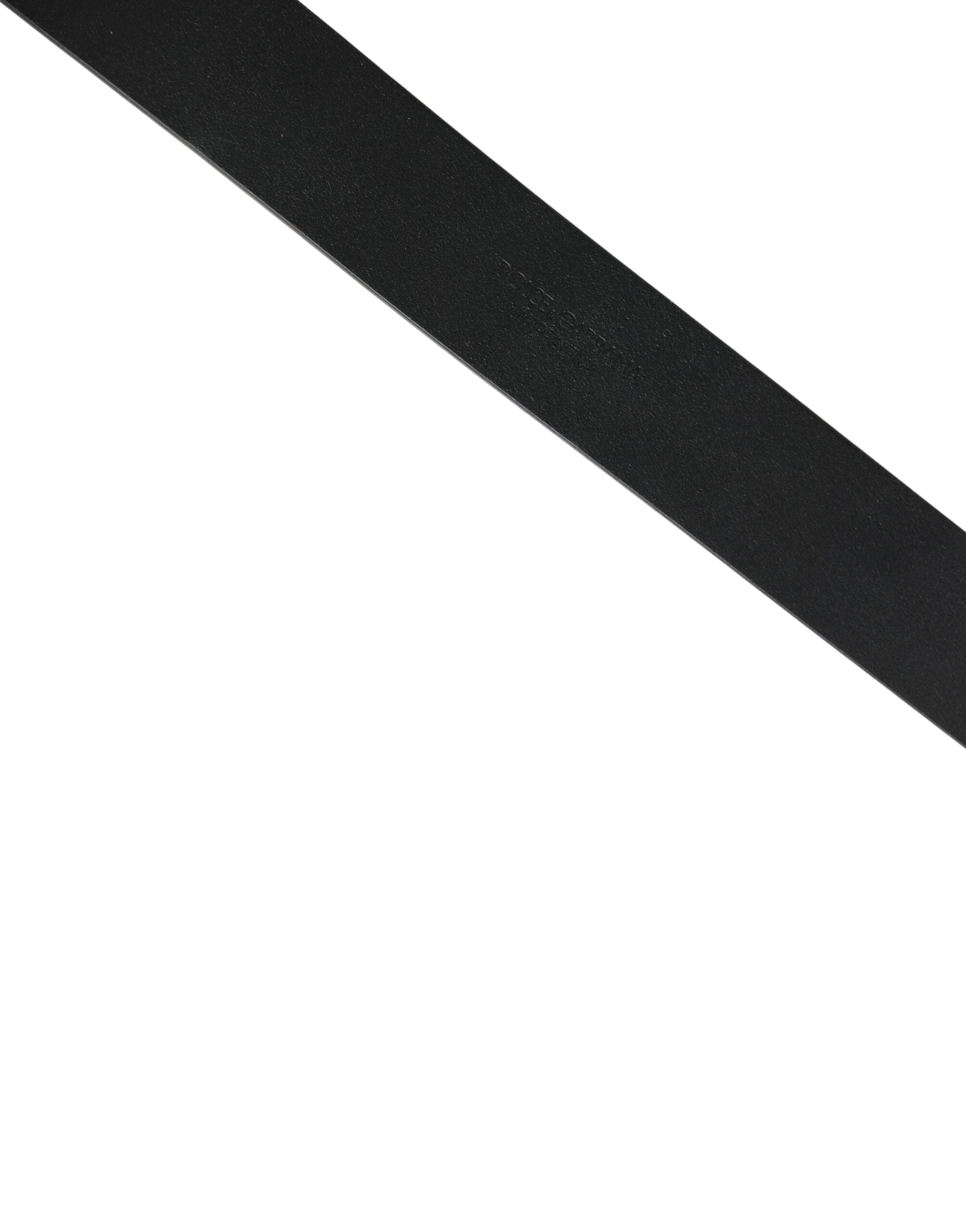 Black Calf Leather Gold Metal Buckle  Belt