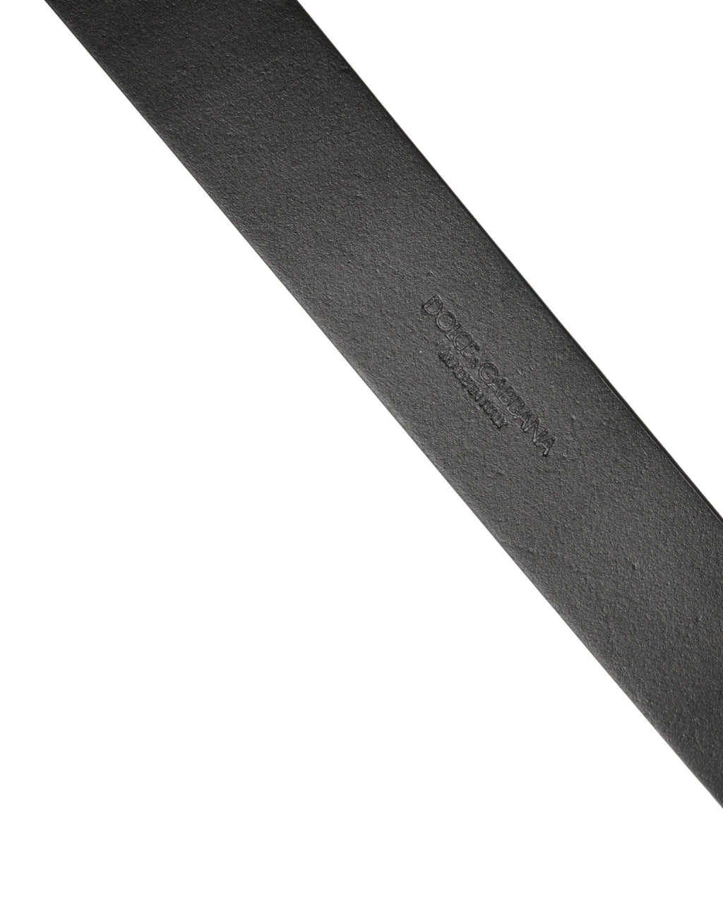 Black Calf Leather Silver Metal Buckle Belt