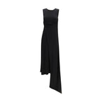 Black Viscose Casual Dress