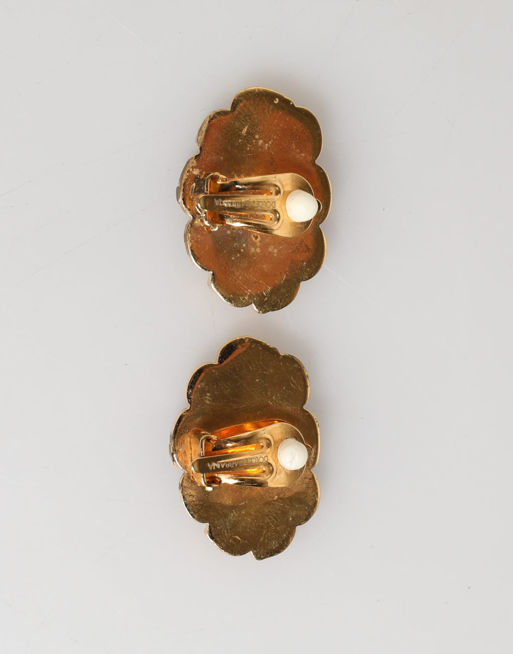 Gold Brass BOOM Cartoon Crystal Clip-On Women