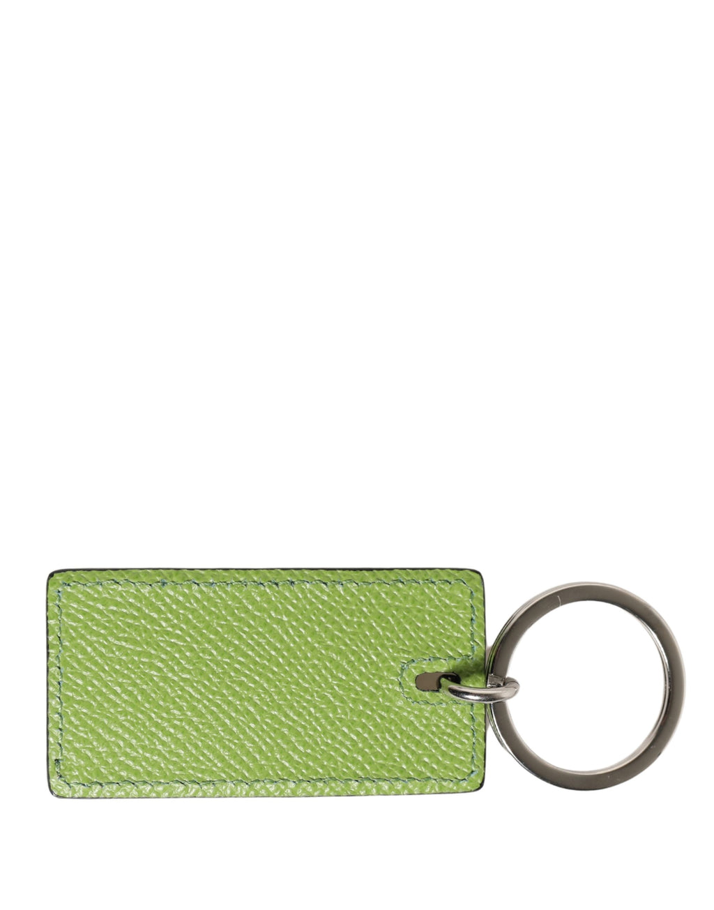 Green Calf Leather DG Logo Metal Ring Keyring Keychain