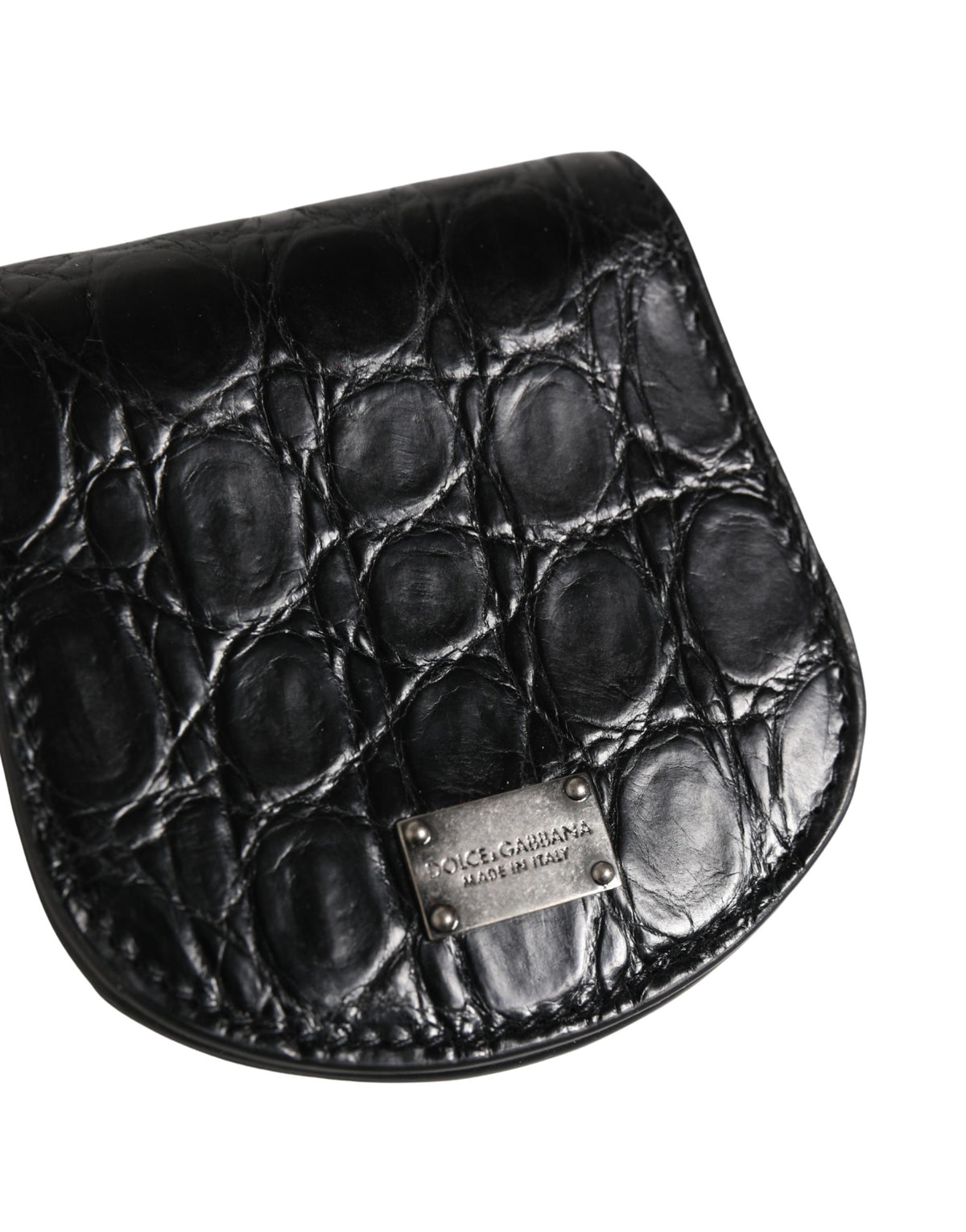 Black Exotic Skin Condom Case Holder Pocket Wallet
