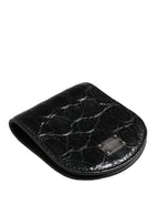 Black Exotic Skin Condom Case Holder Pocket Wallet