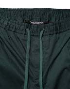 Green Cotton Skinny Men Jogger Trouser Pants