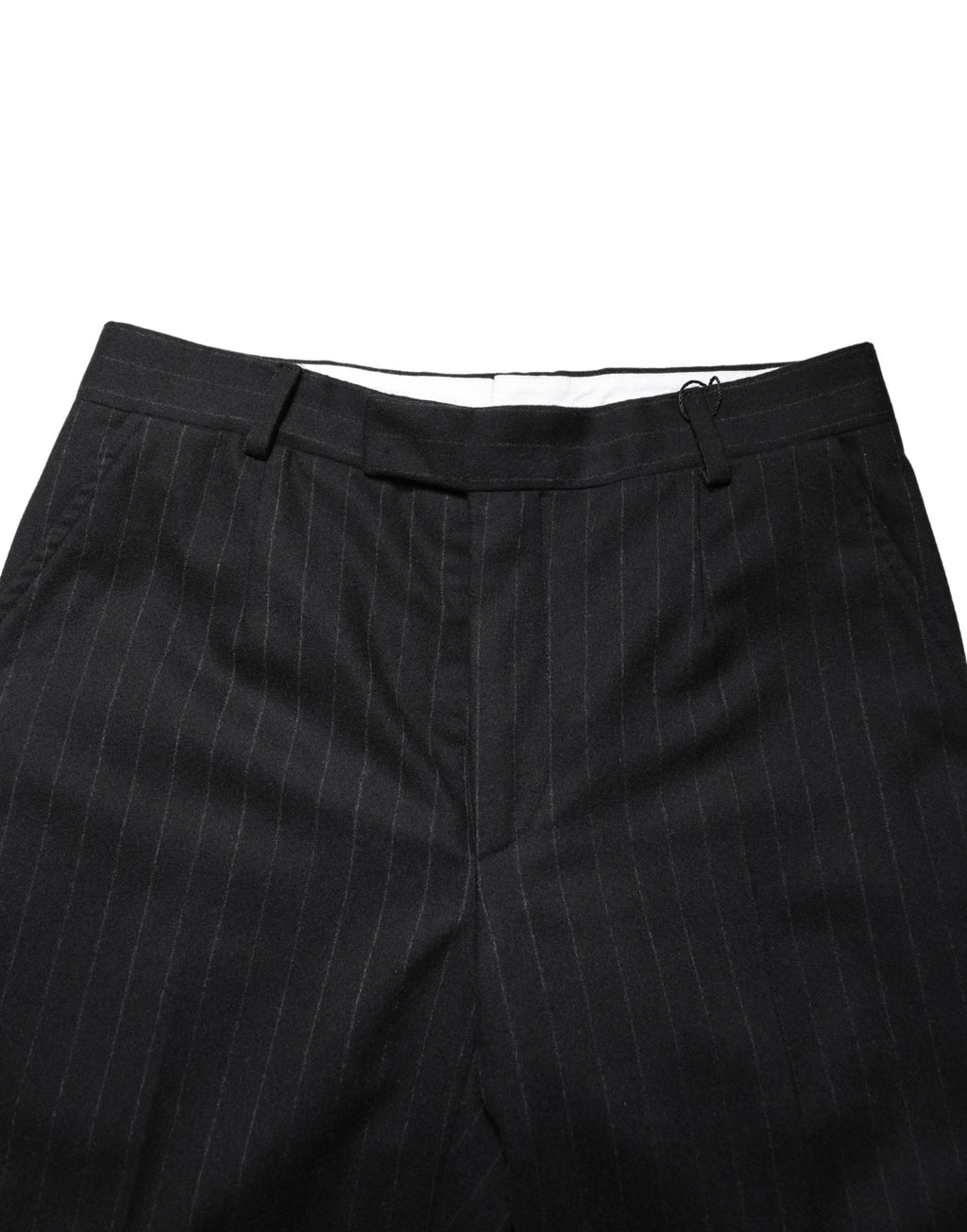 Black Stripes Wool Dress Formal Trouser Pants