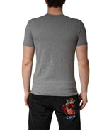 Gray DG Logo Crew Neck Men Underwear T-shirt