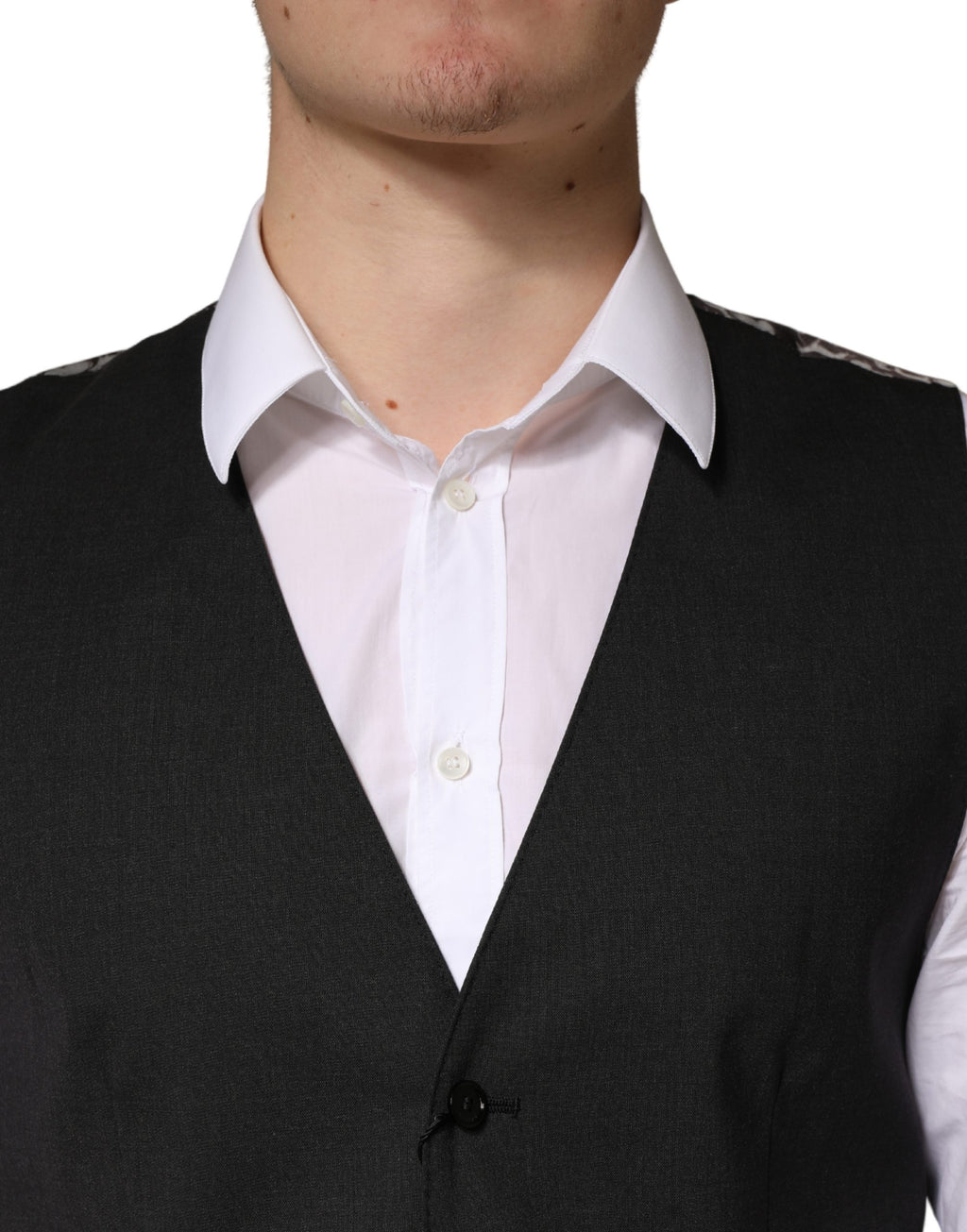 Black Wool Dress Men Formal Waistcoat Vest