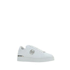 White Calf Leather Bos Taurus Low Top Sneakers