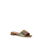 Multicolor Calf Leather Bos Taurus Sandals