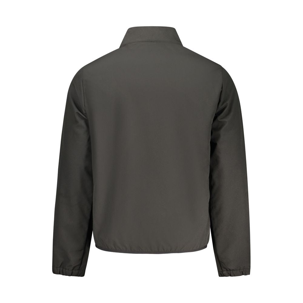 Black Polyester Men's Jacket