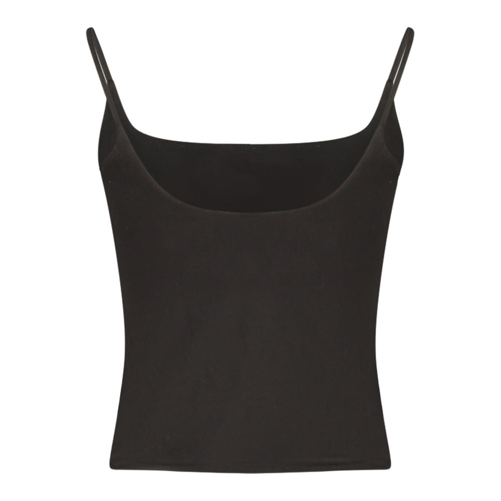 Black Cotton Women's Tank Top