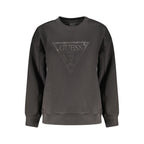 Black Cotton Women Sweatshirt