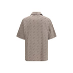 Beige Viscose Shortsleeve Shirt