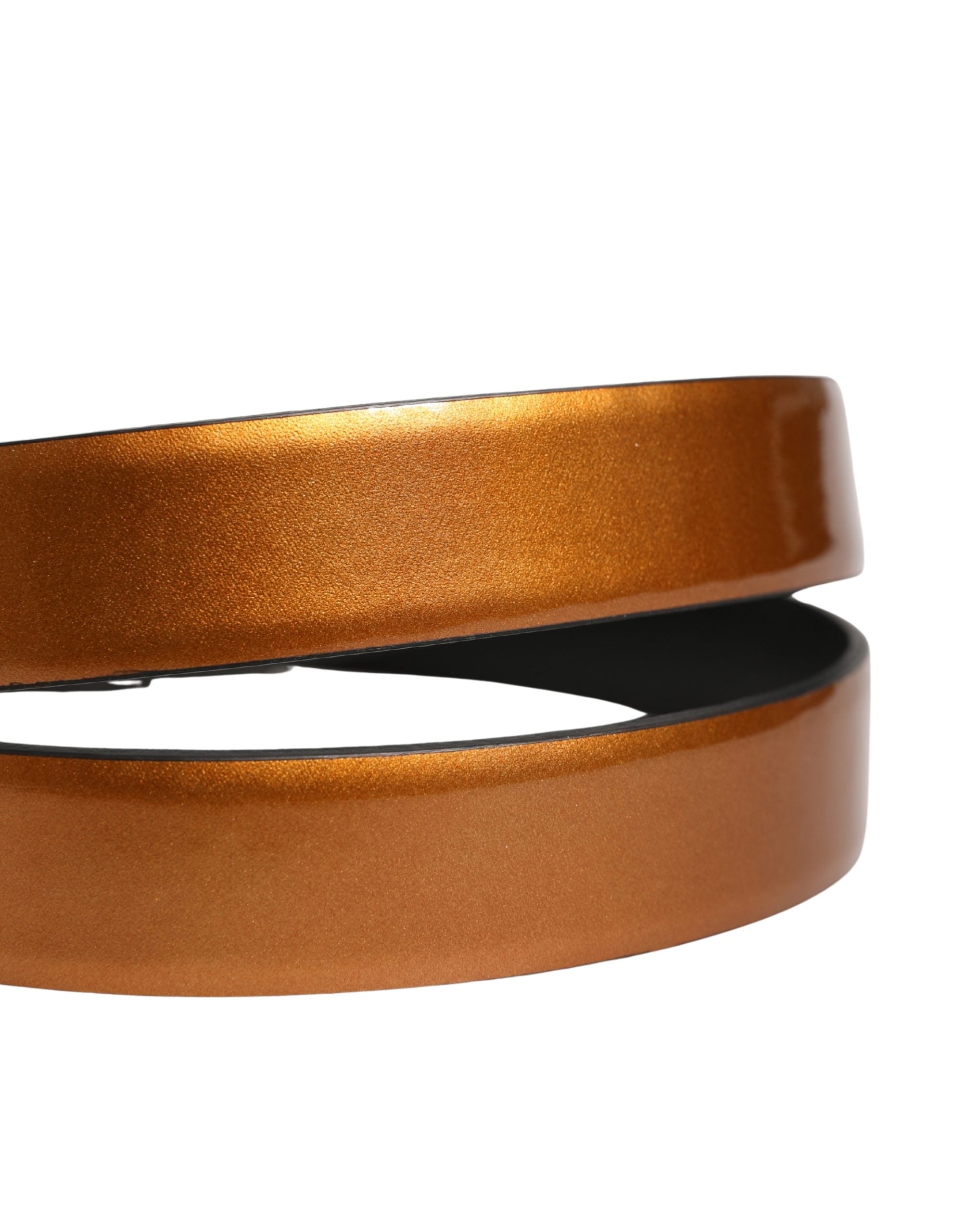 Men Brown Classic Leather Metal Buckle Belt