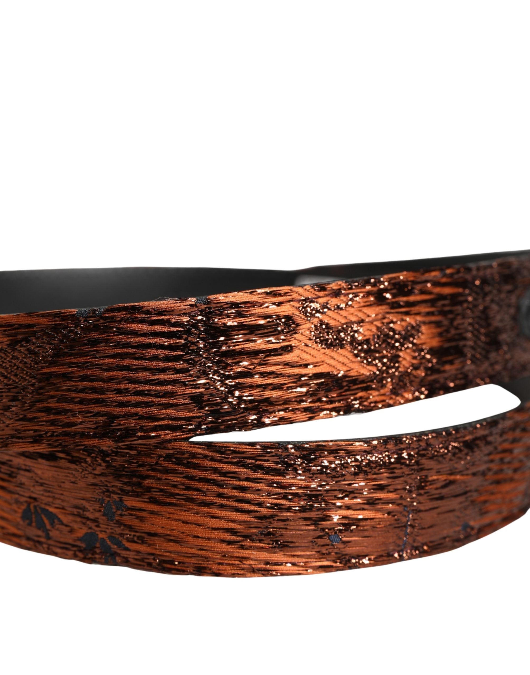 Men Brown Classic Polyester Metal Buckle Belt