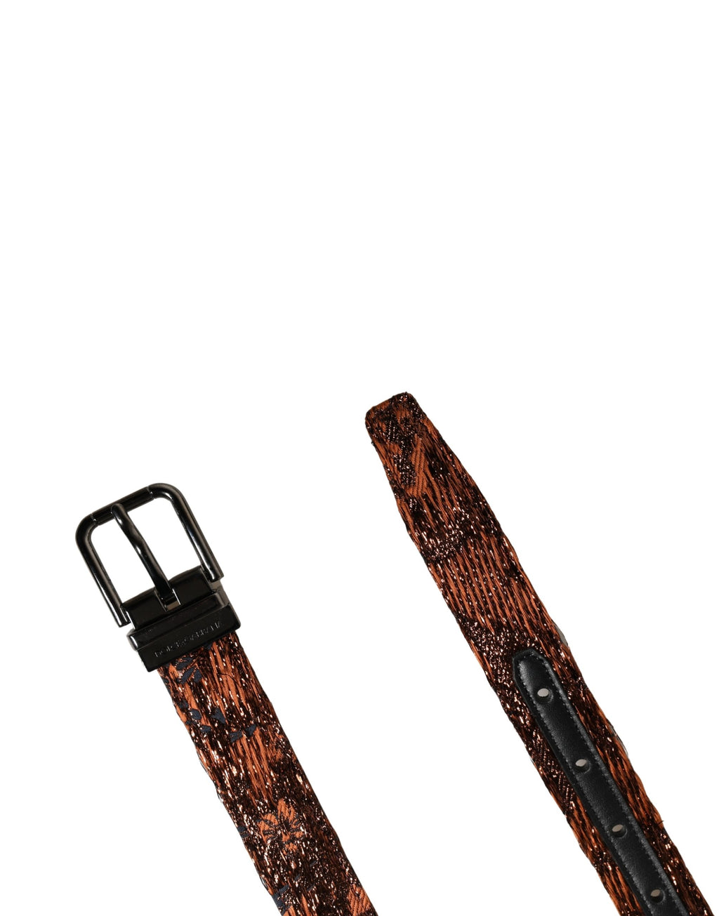 Men Brown Classic Polyester Metal Buckle Belt