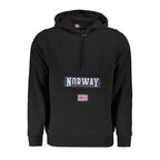 Black Cotton Men's Hooded Sweatshirt