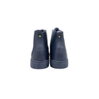 Blue Genuine Leather Men Sneaker