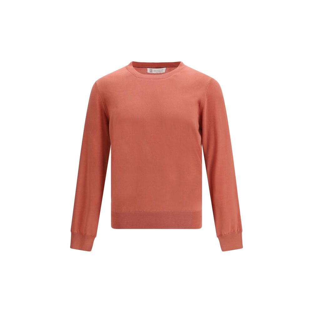 Orange Cotton Sweatshirt