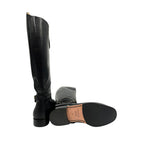 Black Leather Women Boot