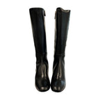 Black Leather Women Boot