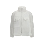 White Polyester Shell Jacket