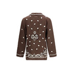 Brown Linen Pattern Shirt