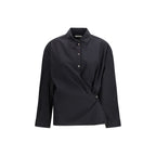 Black Cotton Dress Shirt